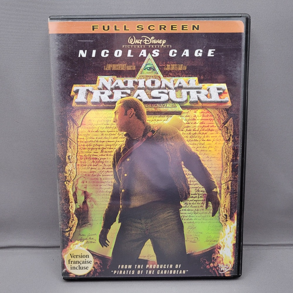 National Treasure (DVD, 2005) Cage, Bean, Kruger, Bartha, Voight